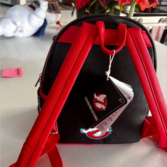 Loungefly Black and Blue Ghostbusters Backpack lights up display picture 1